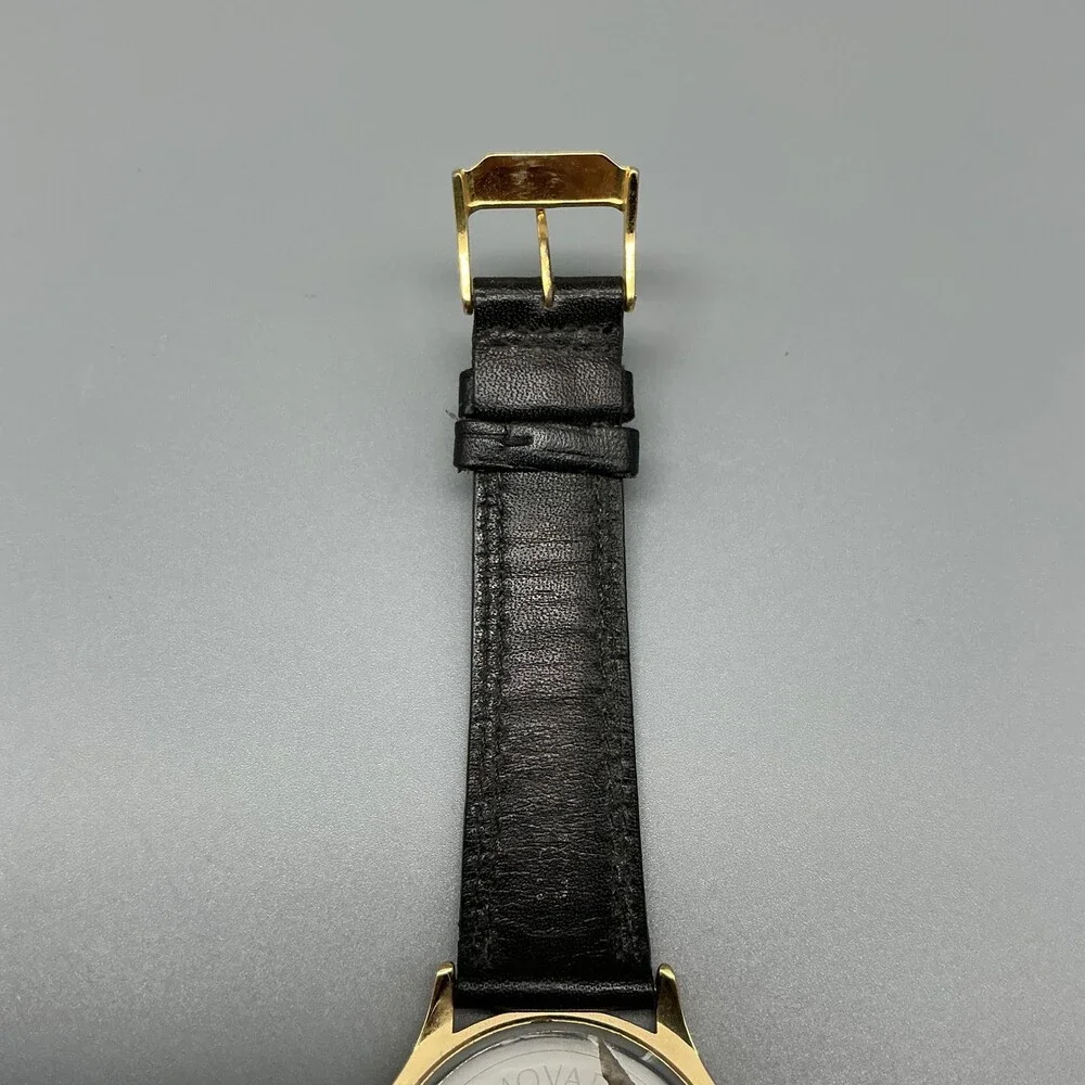 Movado Museum Womens Watch 31mm Black Dial Gold Tone 87-E41-0863 New Battery